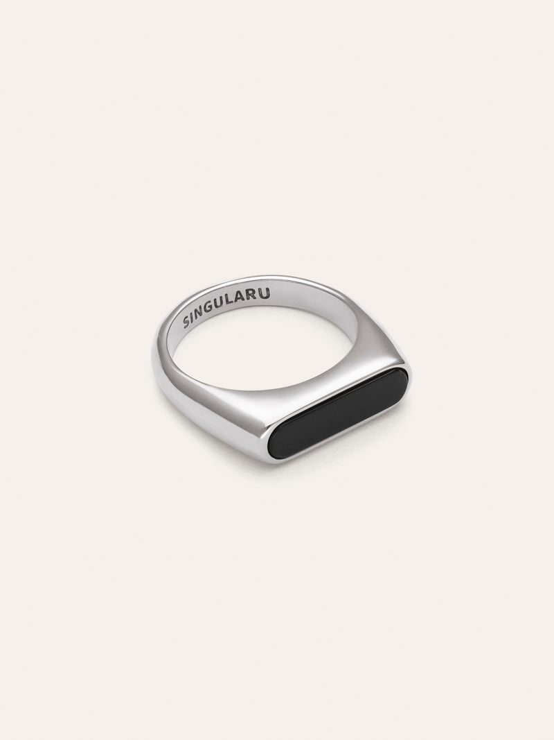 Proa Black Steel Ring