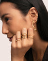 Anillo Starla Plata Baño Oro