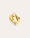 Single Cross Gold Ring