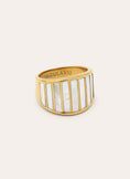 Anillo Siren Shells Acero Baño Oro