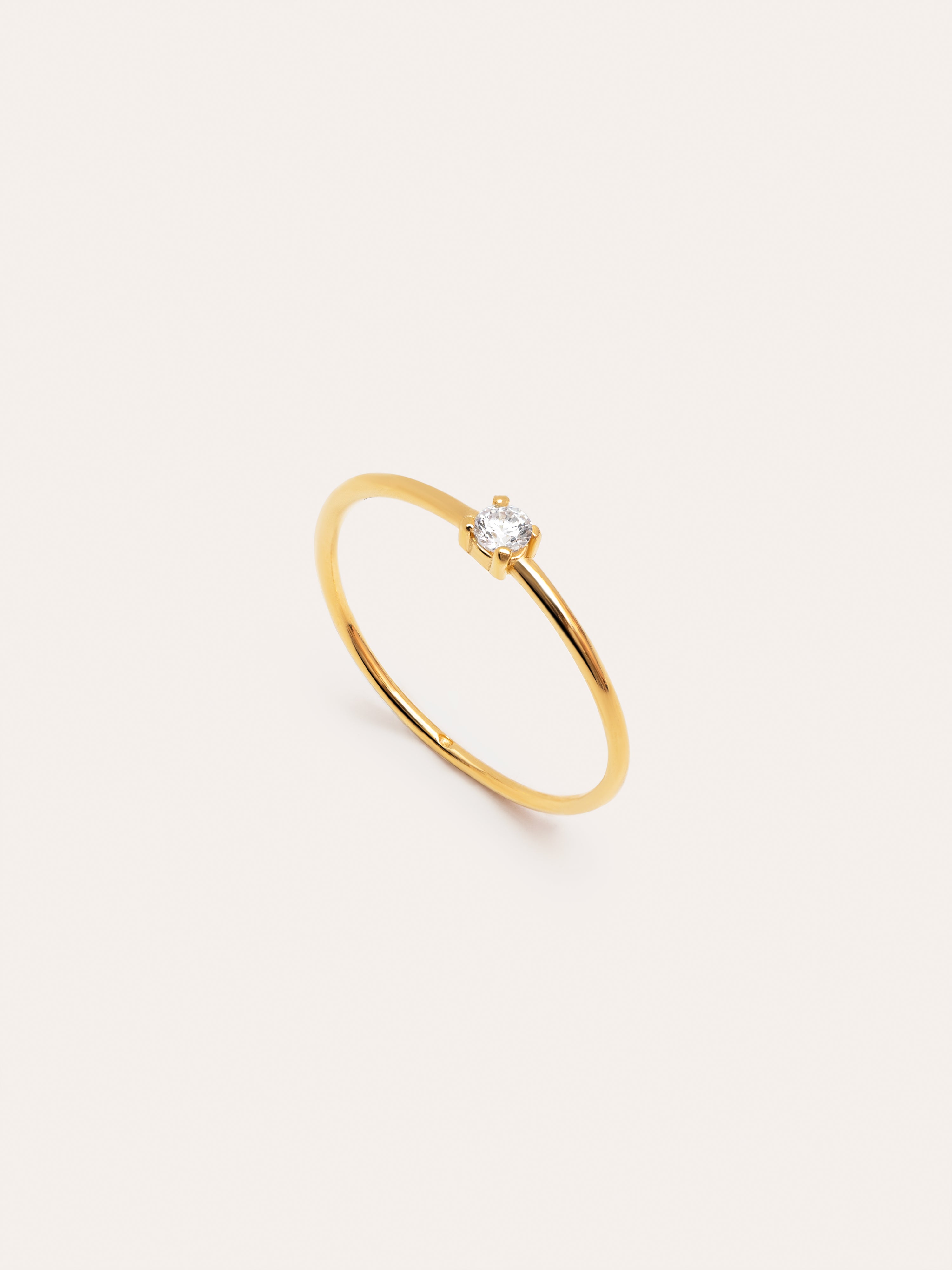 Single Spark Gold Ring