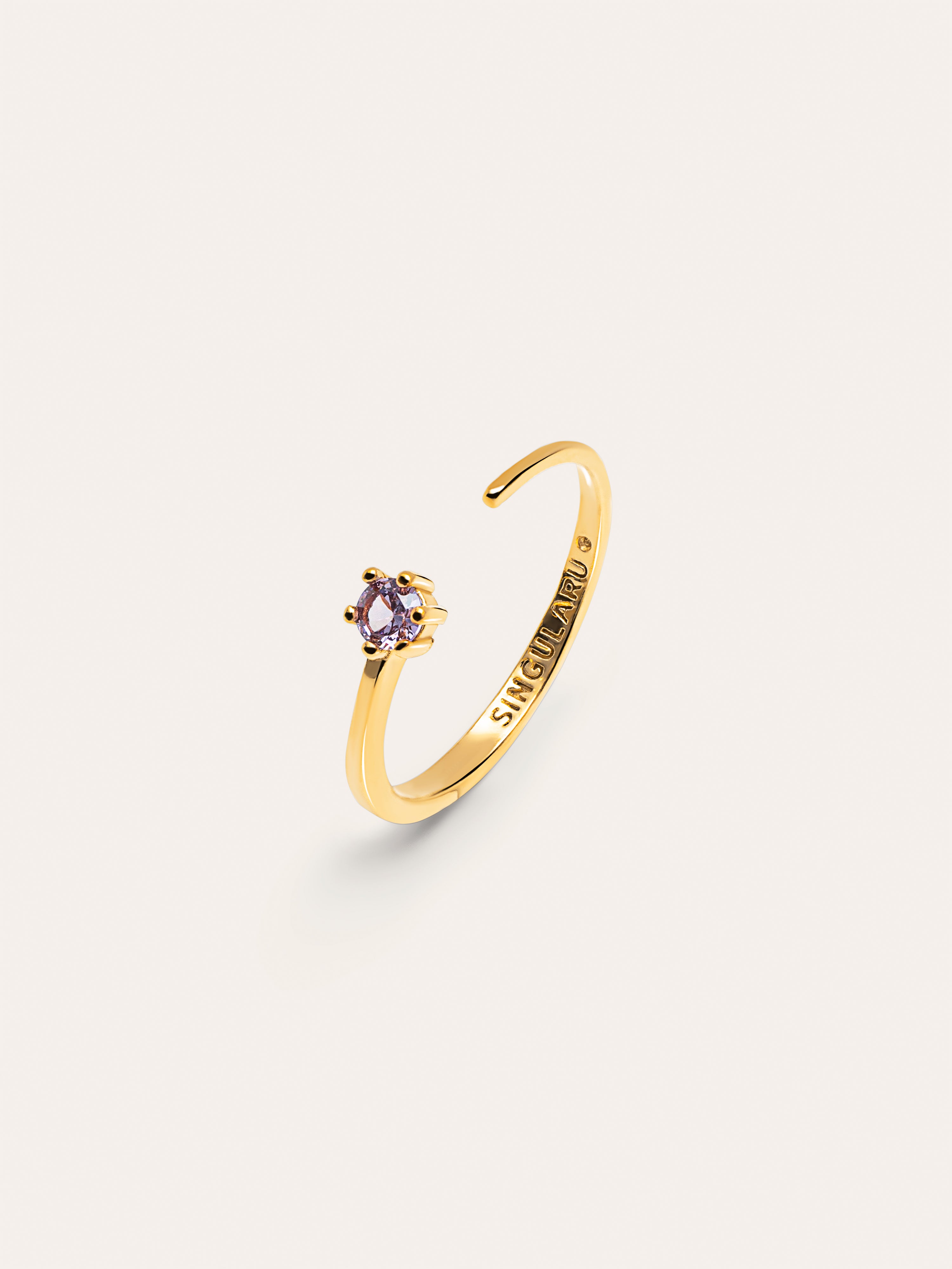 Sophie Lavender Gold Ring