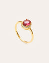 Strawberry Colors Gold-Plated Ring