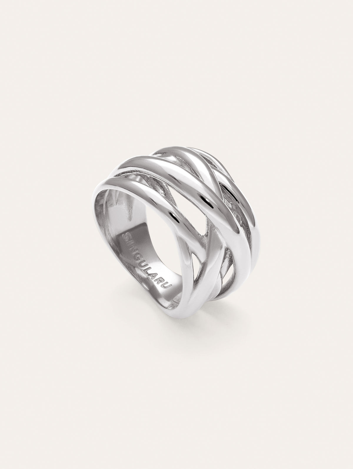 Triple Cross Stainless Steel Ring – SINGULARU