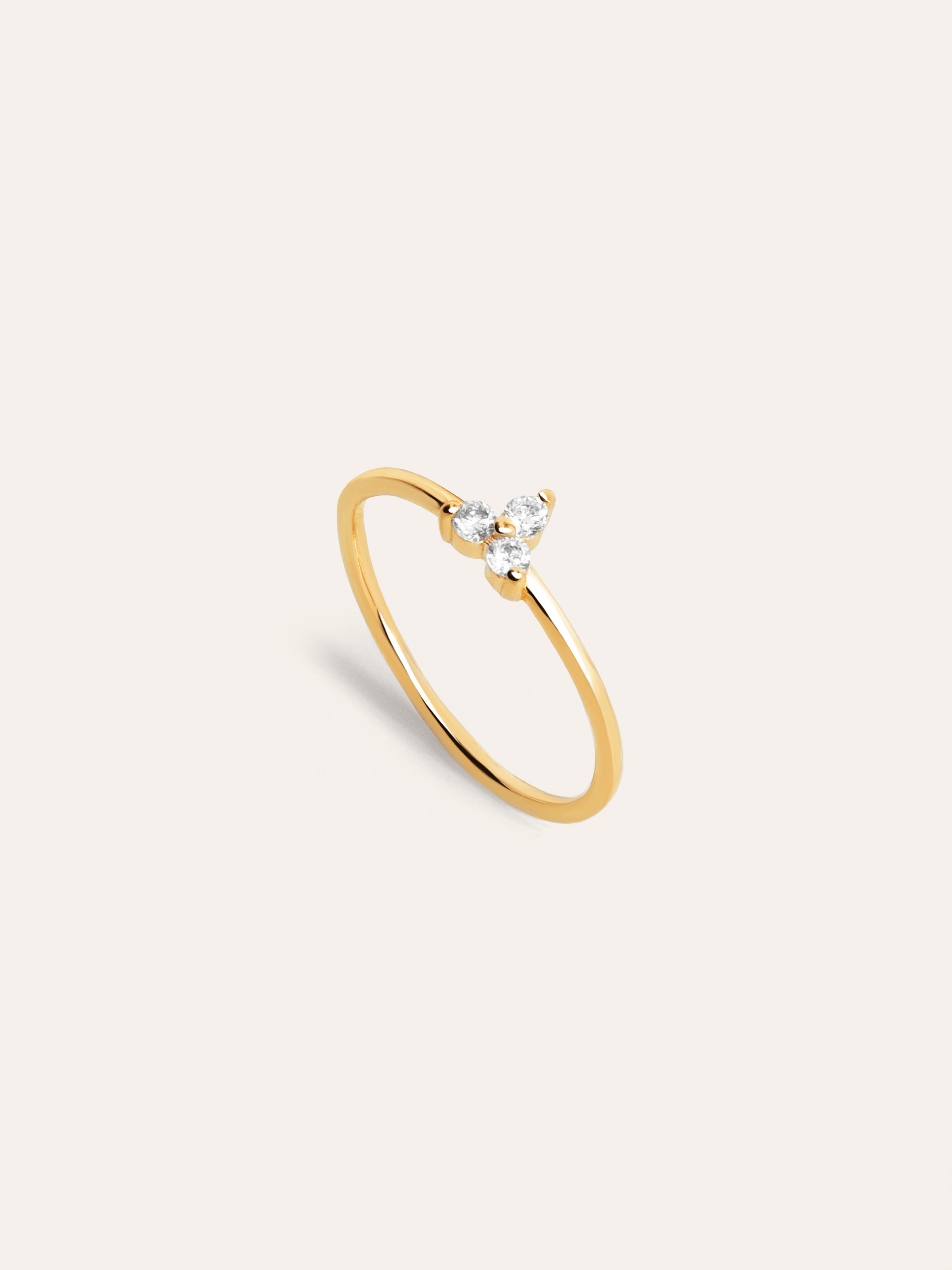 Clover Ring Gold Plated