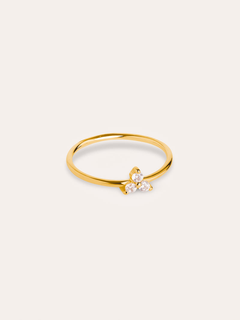 Clover Ring Gold Plated