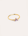 Lavande Clover Ring Gold Plated