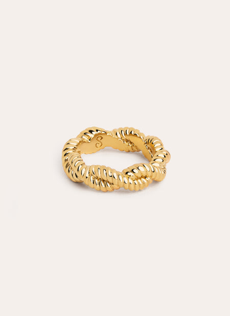 Twister Gold Ring
