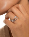 Waves Silver Ring