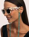 Turquoise Link Glasses Strap