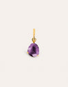 Birthstones Gold Charm