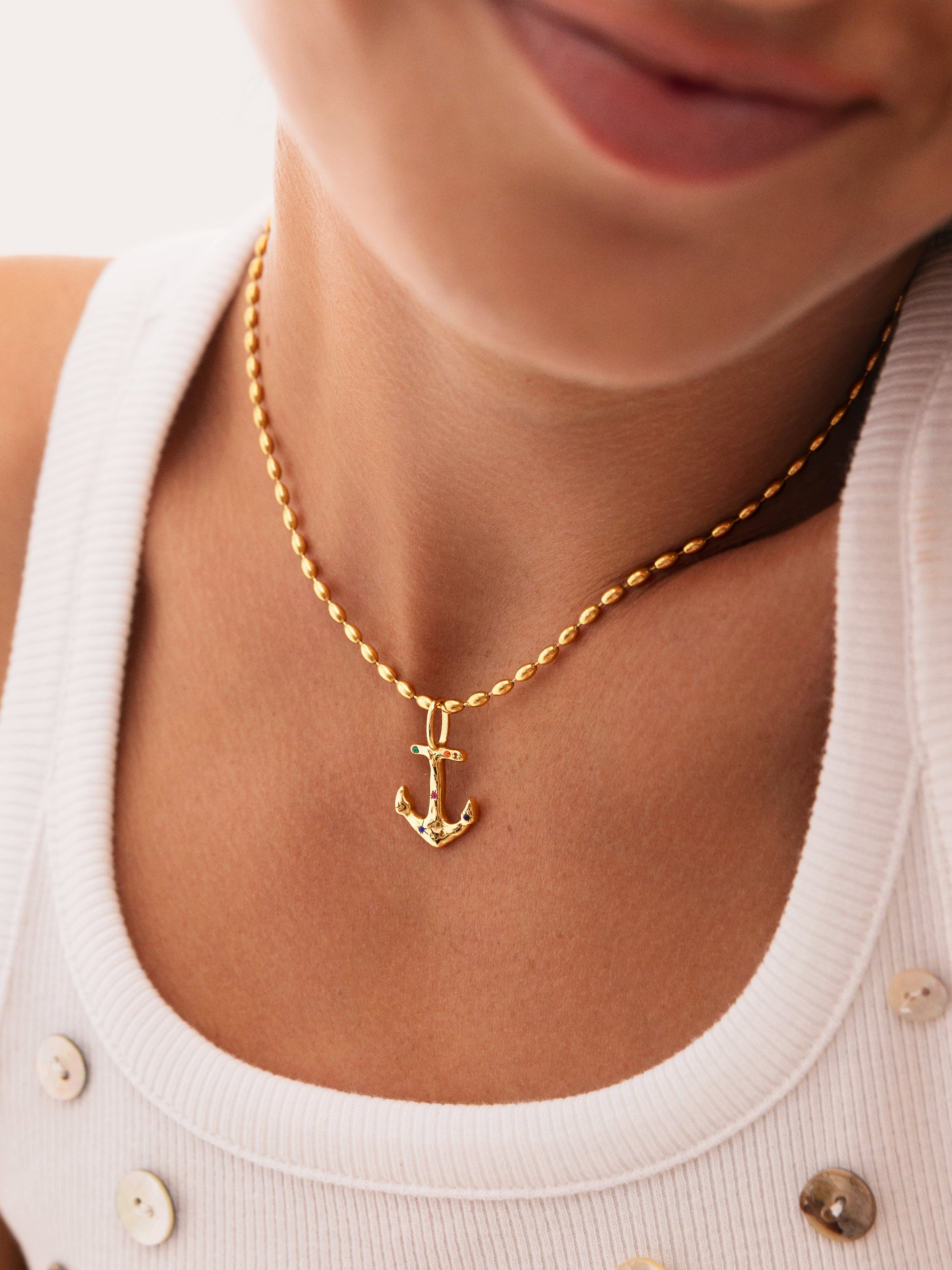 Charm Anchor Gold Plated