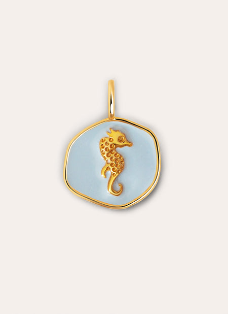 Seahorse Gold Charm