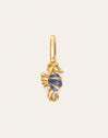 Charm Caballito de Mar Azul Baño Oro