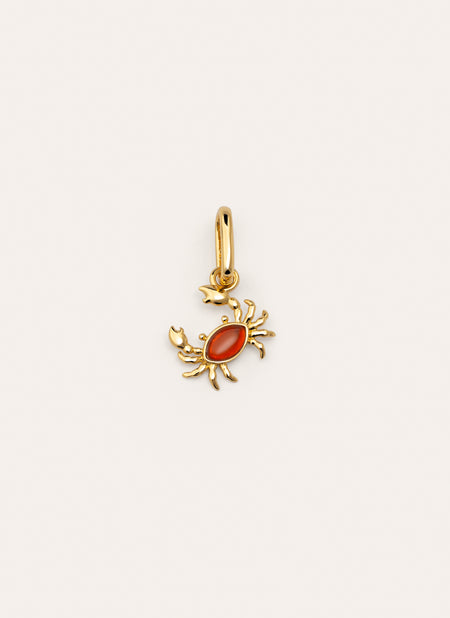 Charm Cangrejo Baño Oro