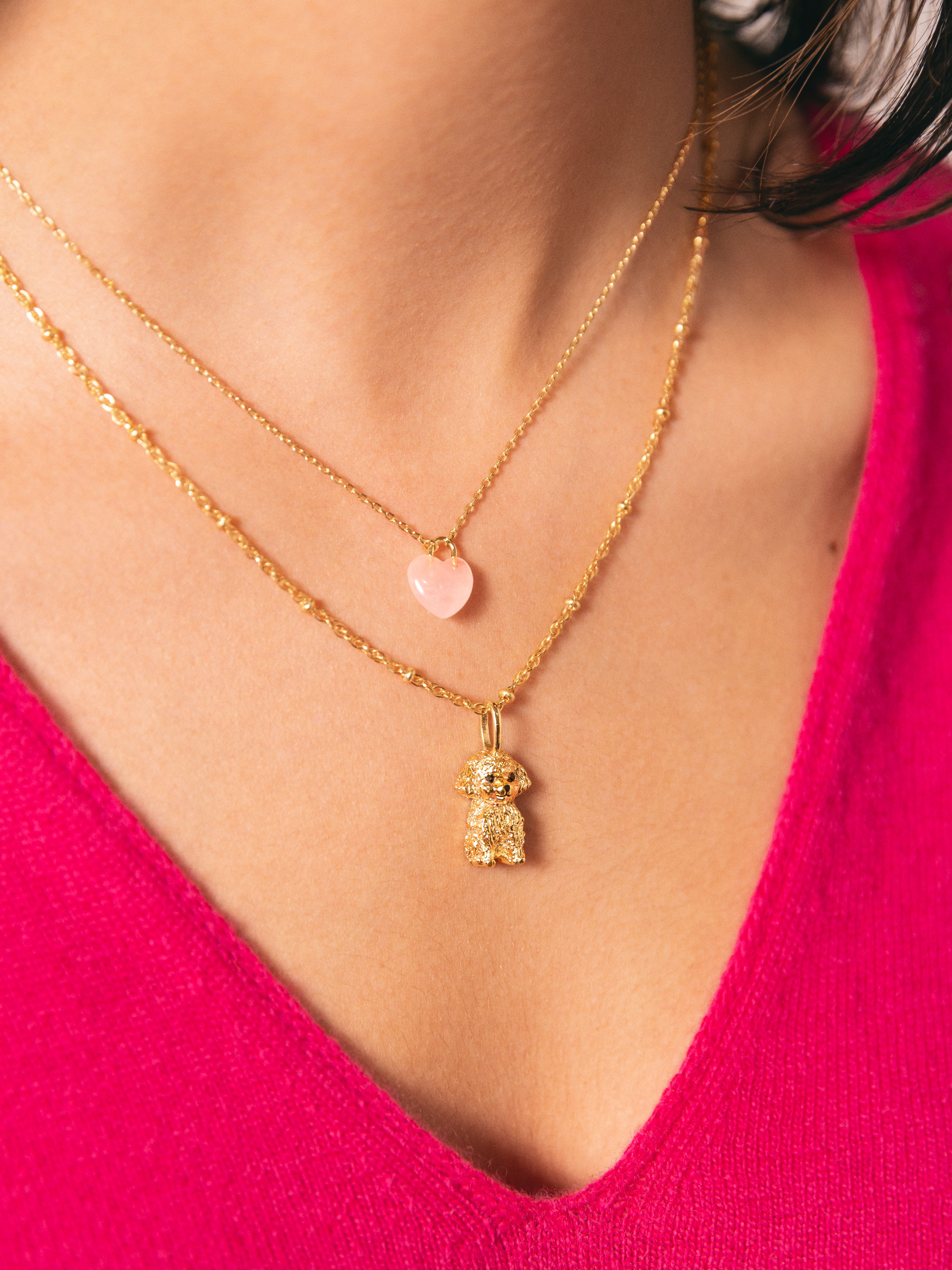 Toy Poodle Gold Charm