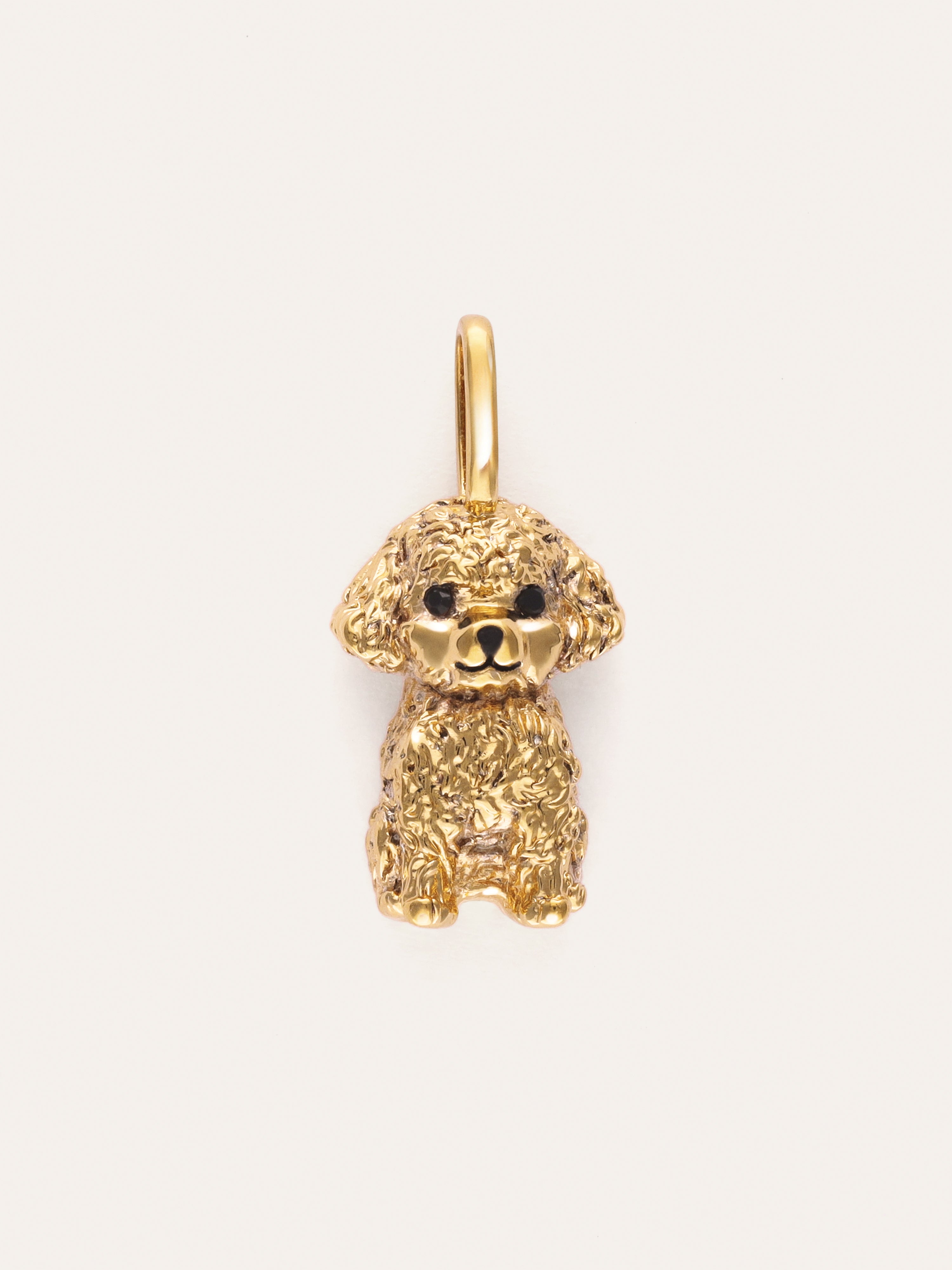 Toy Poodle Gold Charm