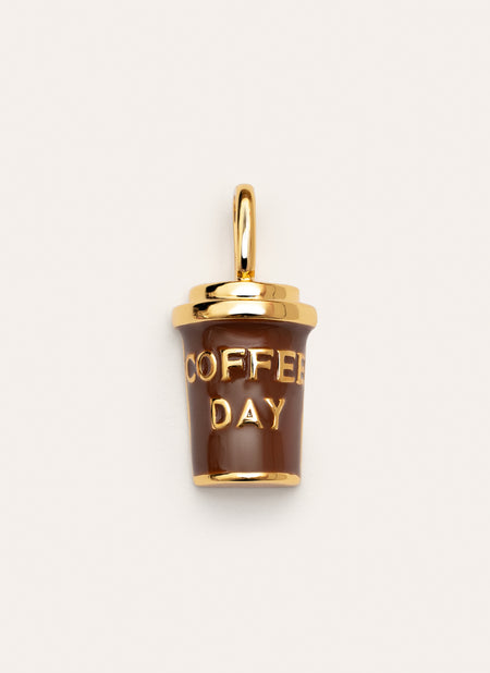 Coffee Gold Charm
