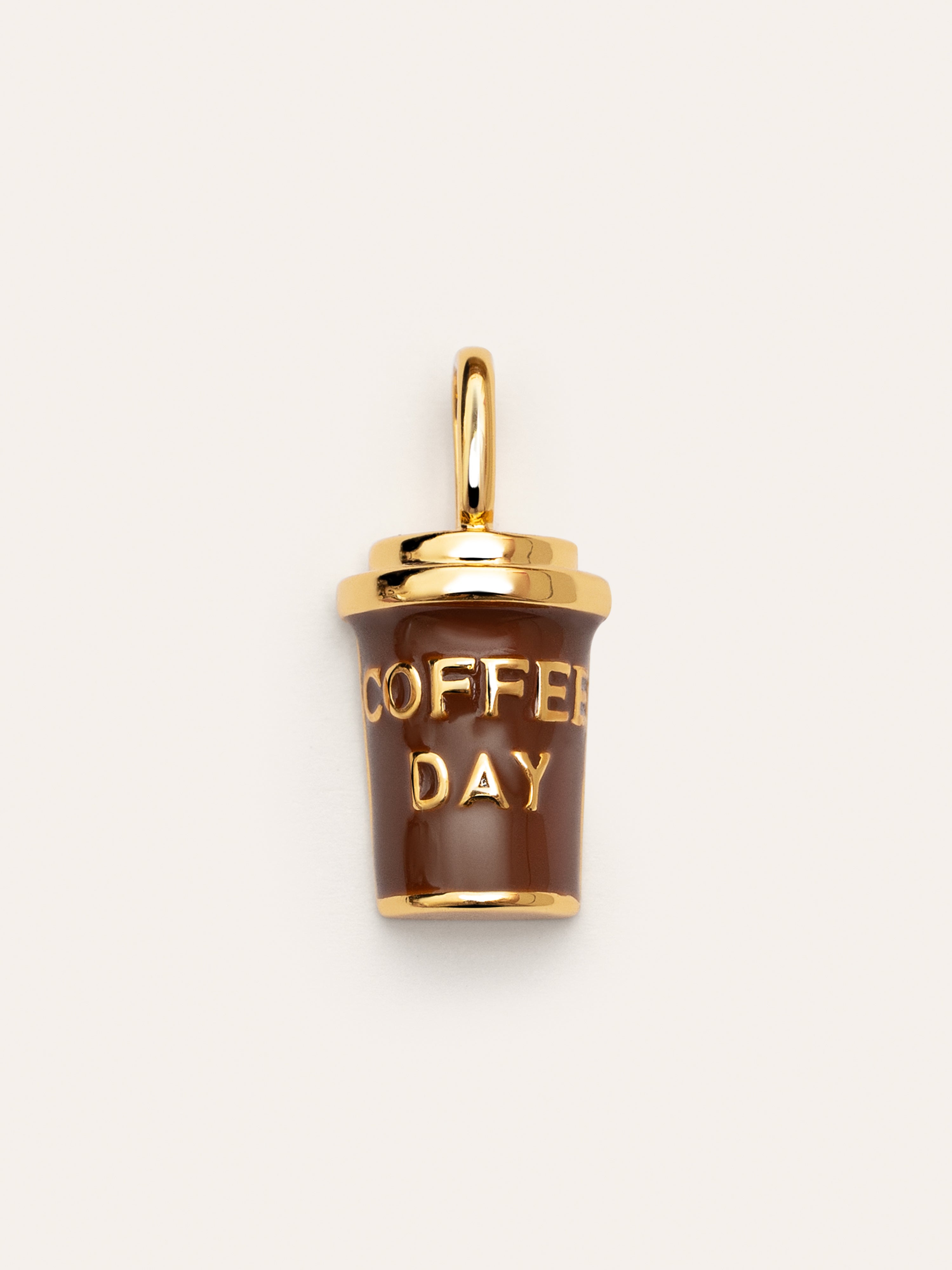 Coffee Gold Charm