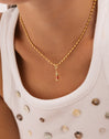 Charm Red Lighthouse Gold Plated