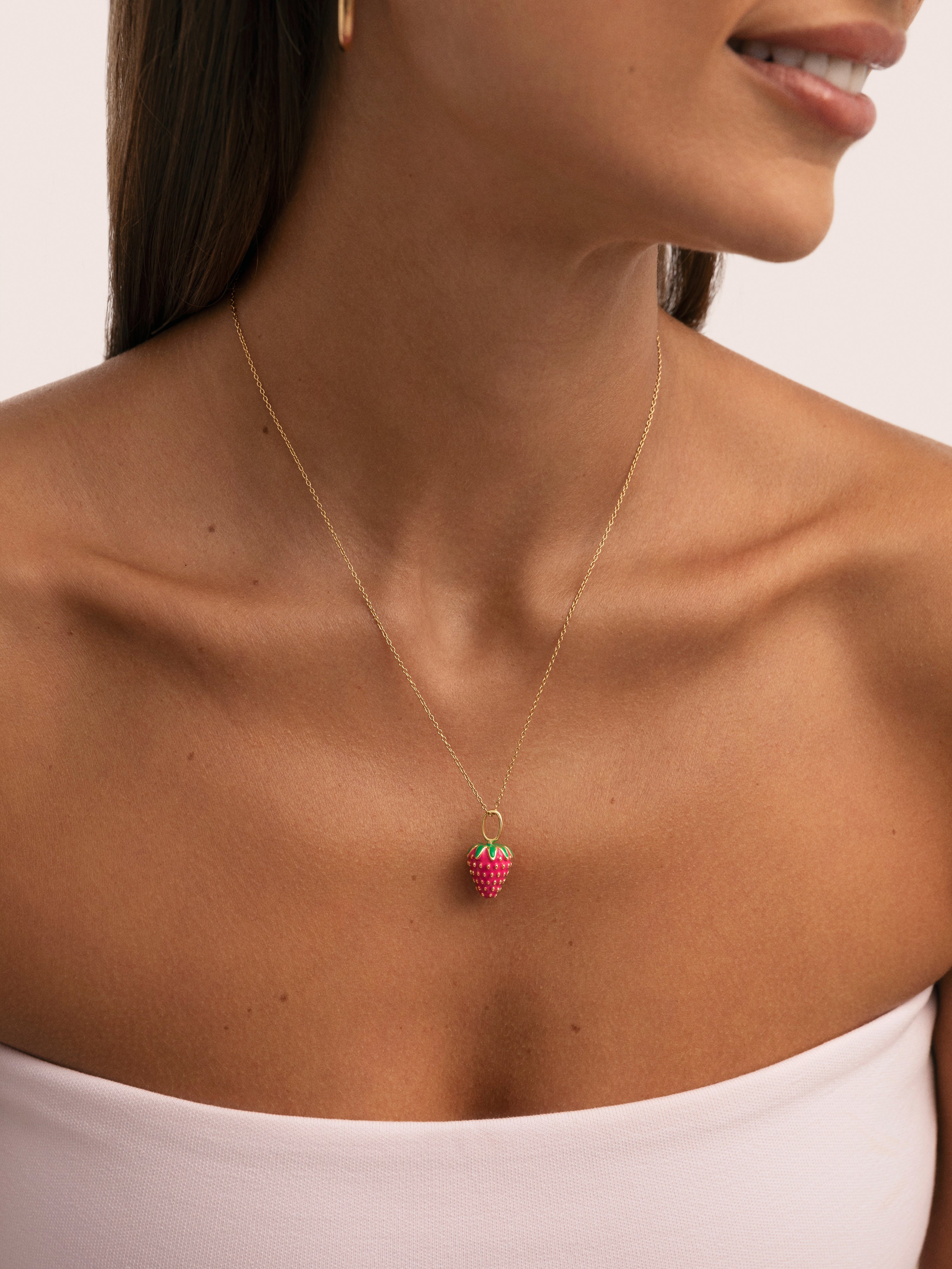 Strawberry Gold Charm