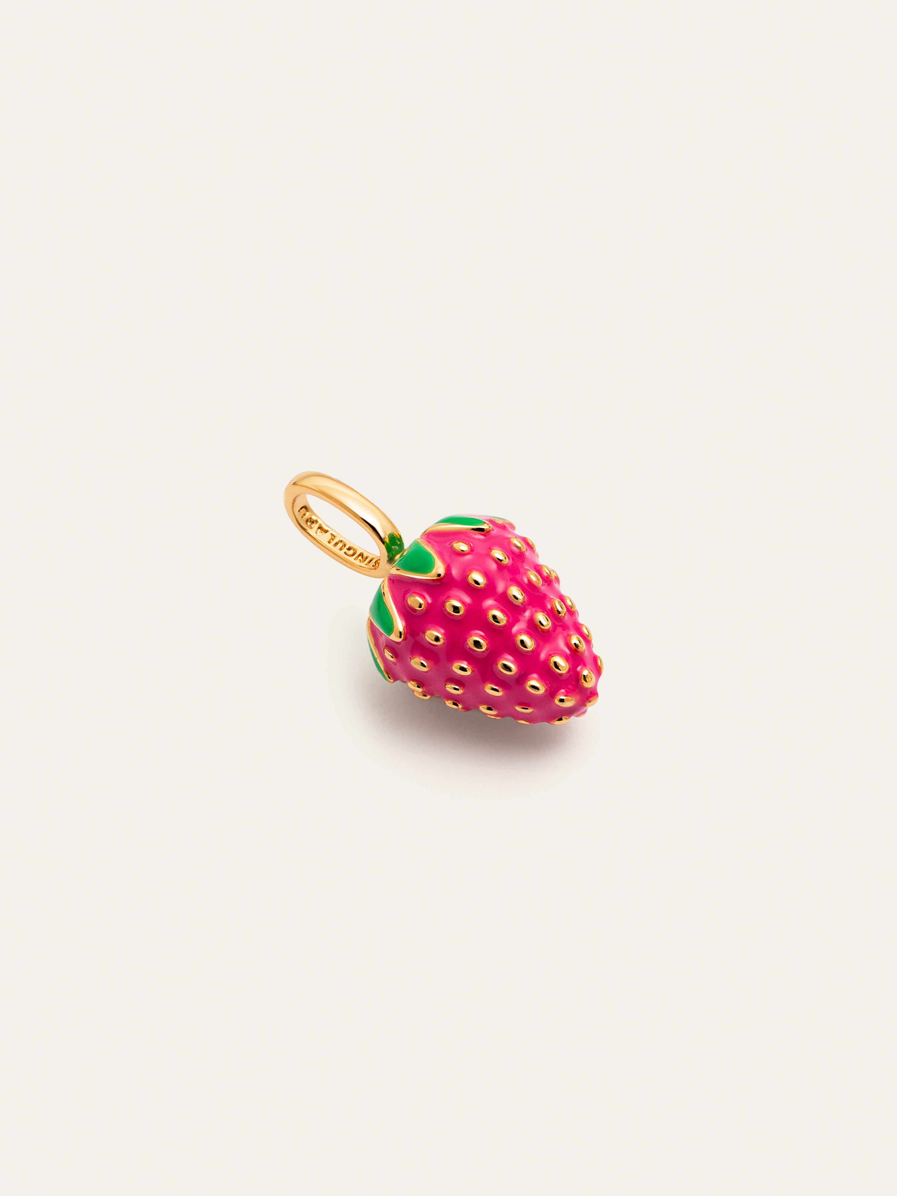 Strawberry Gold Charm