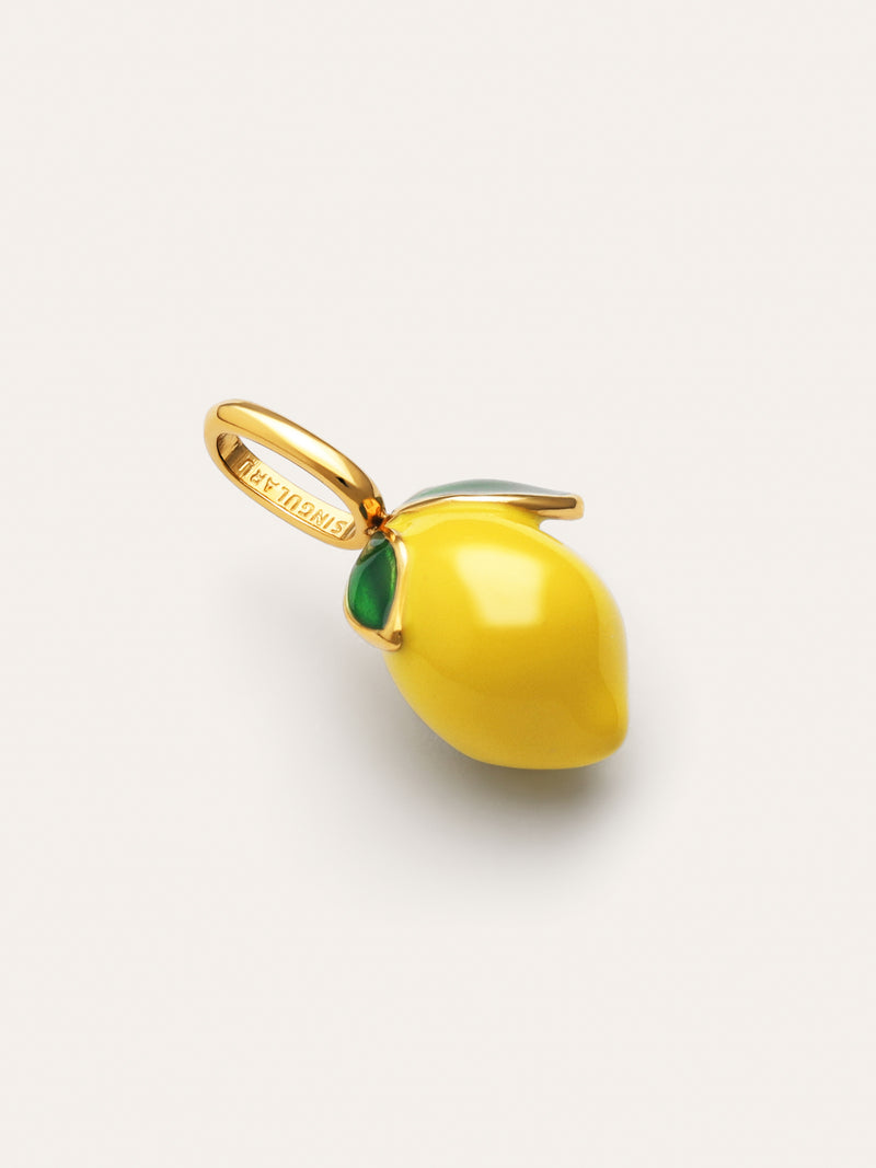 Charm Lemon Steel 18kt Gold Plated