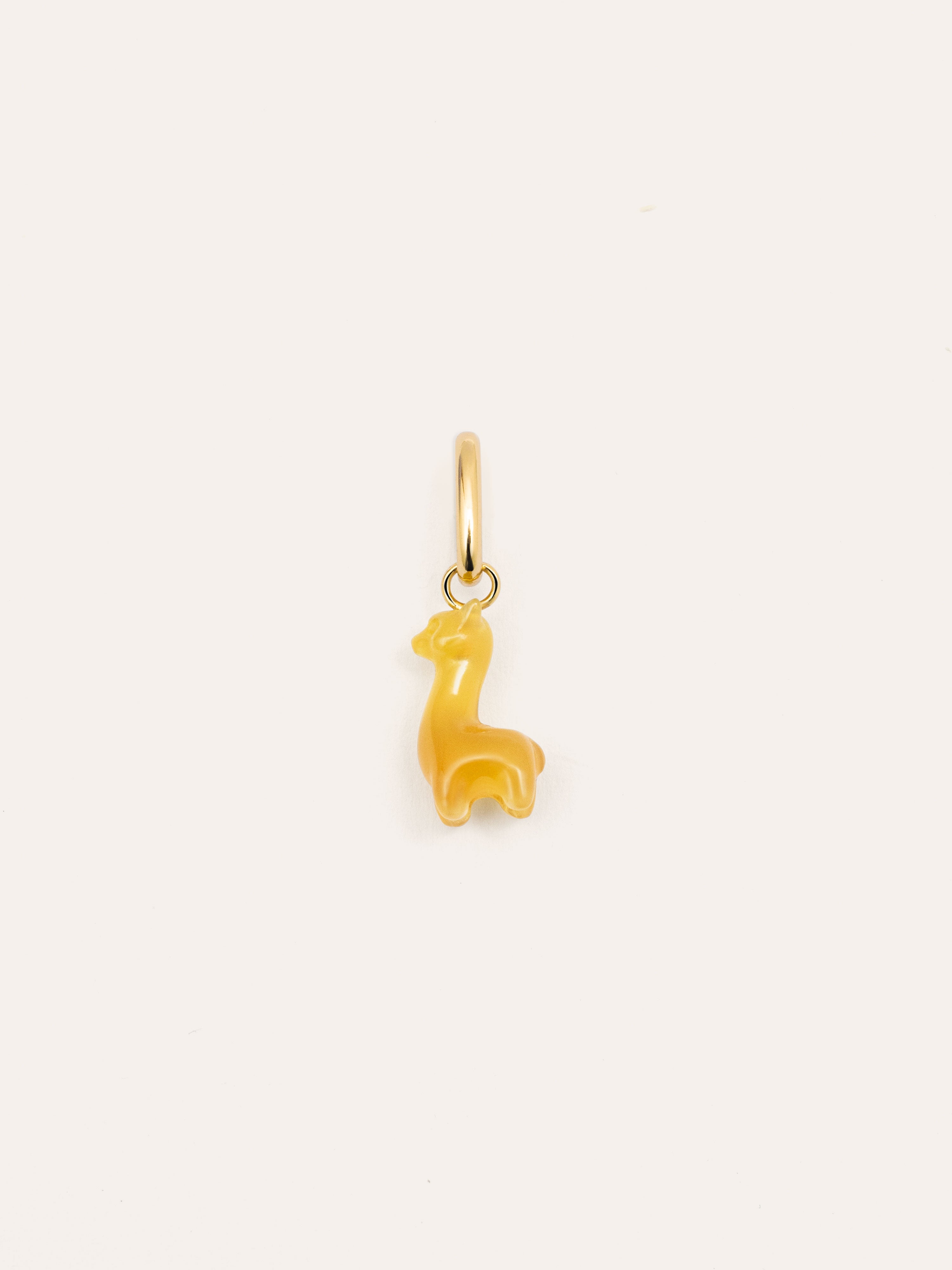 Lama Stone Gold Charm