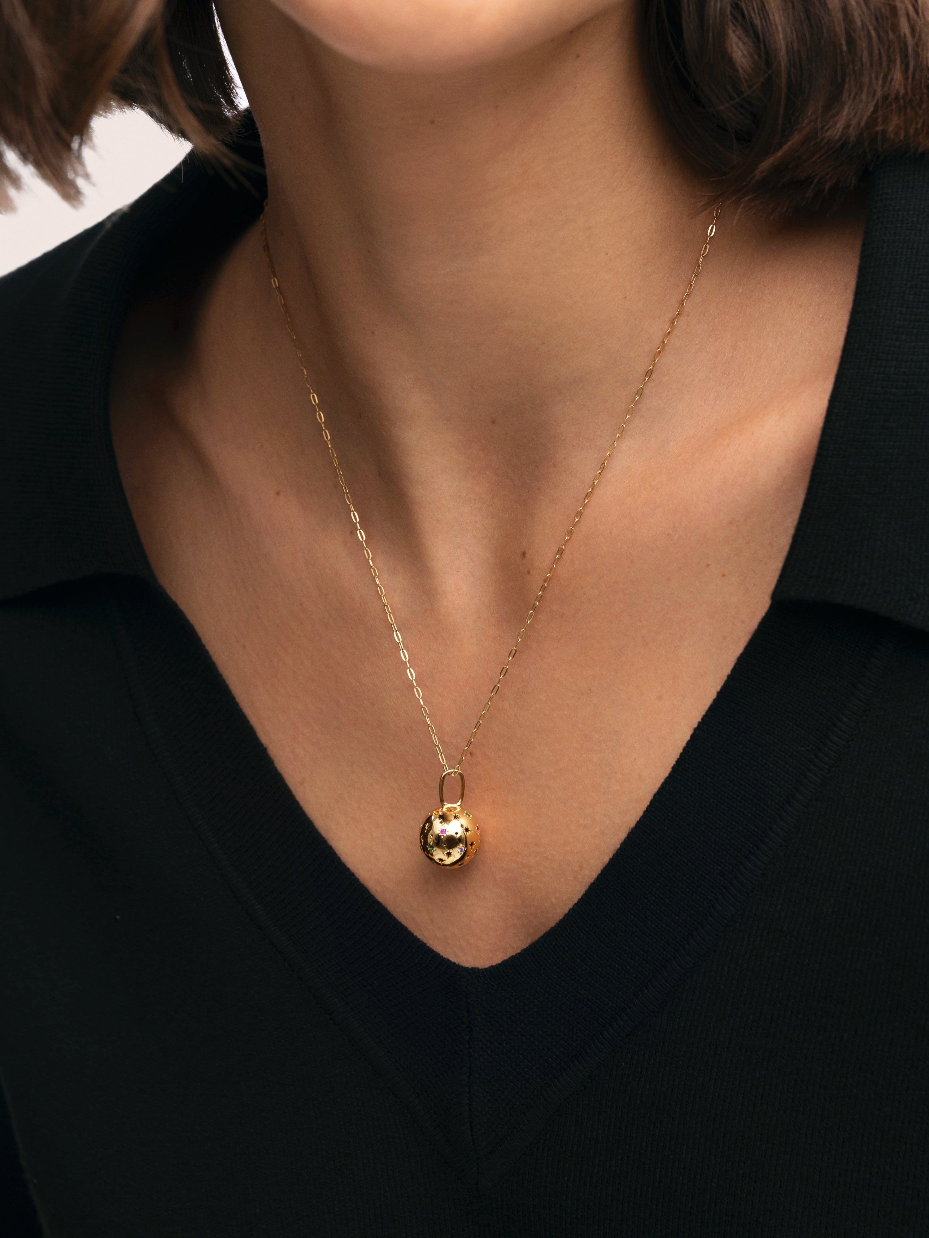 Charm Llamador de Ángeles Baño Oro