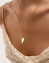 Enamel Mussel Charm Gold Plated
