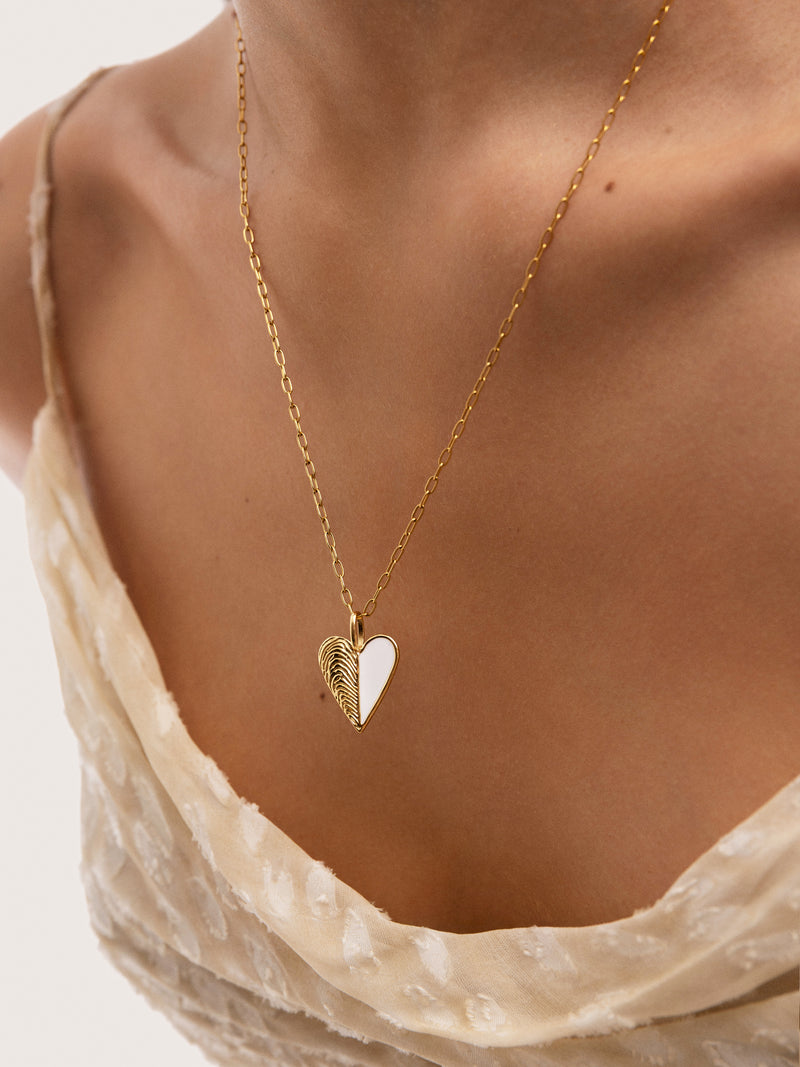 Enamel Mussel Charm Gold Plated