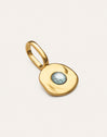 Charm Mini Birthstone Plata Baño Oro