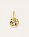 Charm Mini Birthstone Plata Baño Oro
