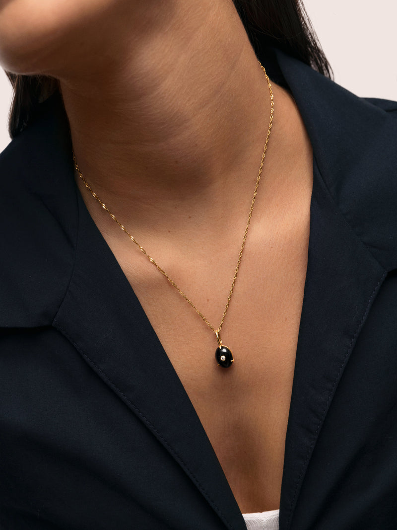 My Maxi Onyx Spark Gold Charm