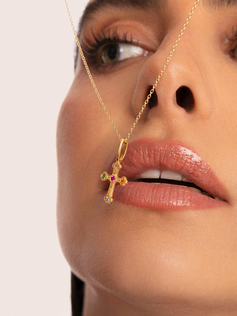 Mónica Cruz Charm Silver Gold Plated