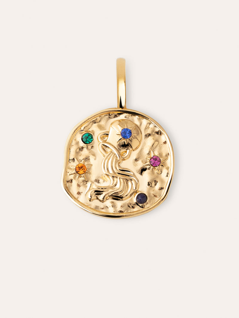 Charm Organic Colors Zodiaco Placcato Oro