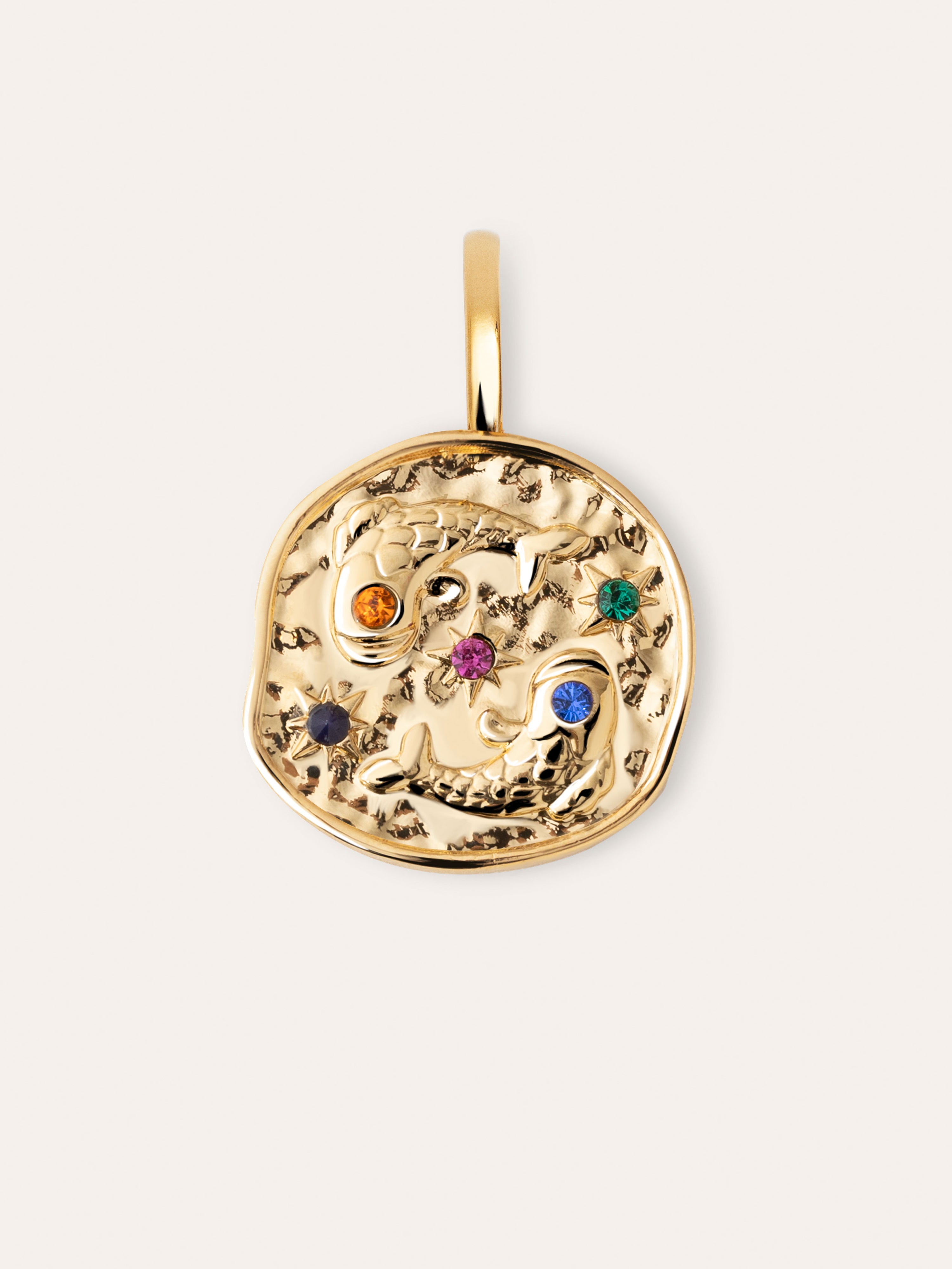 Charm Organic Colors Zodiaco Placcato Oro