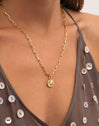 Charm Compass Rose Gold Plated