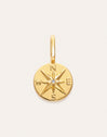 Charm Compass Rose Gold Plated