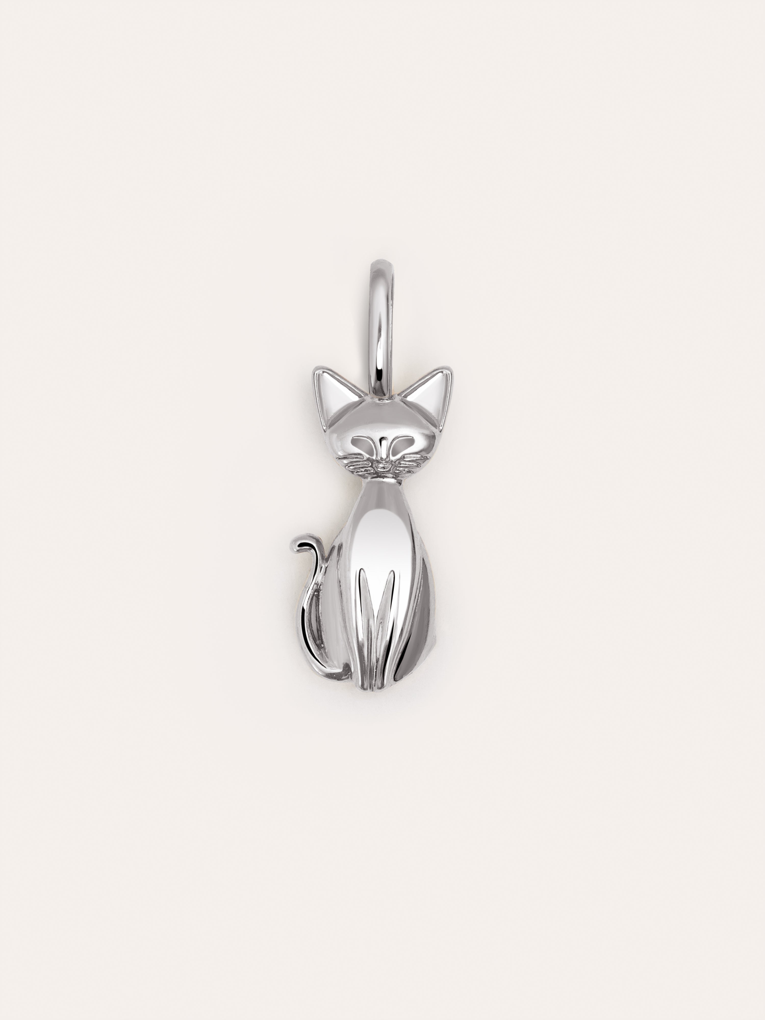 Salem Cat Enamel Grey Charm