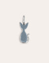 Salem Cat Enamel Grey Charm