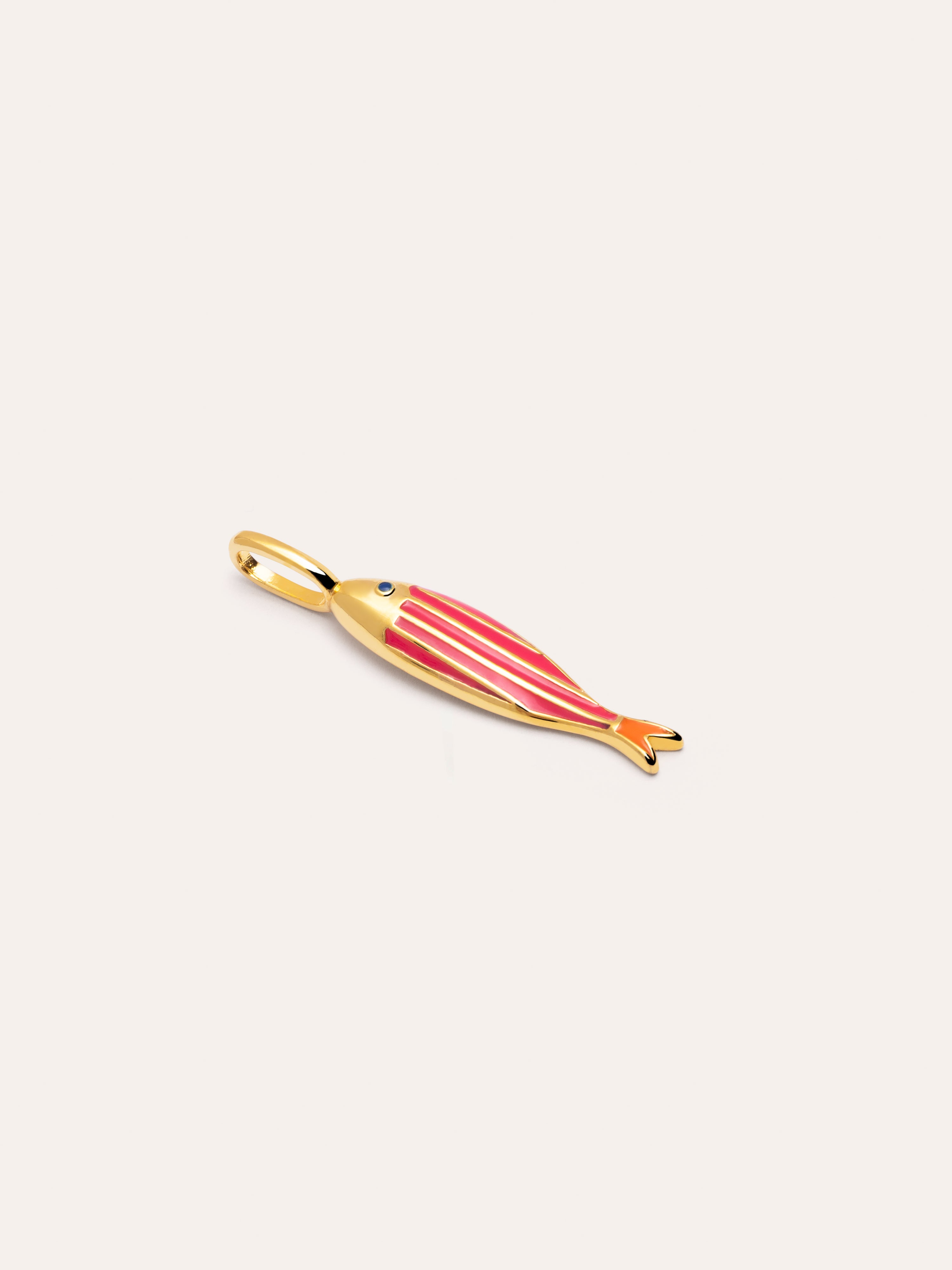 Charm Seaglow Fish Baño Oro
