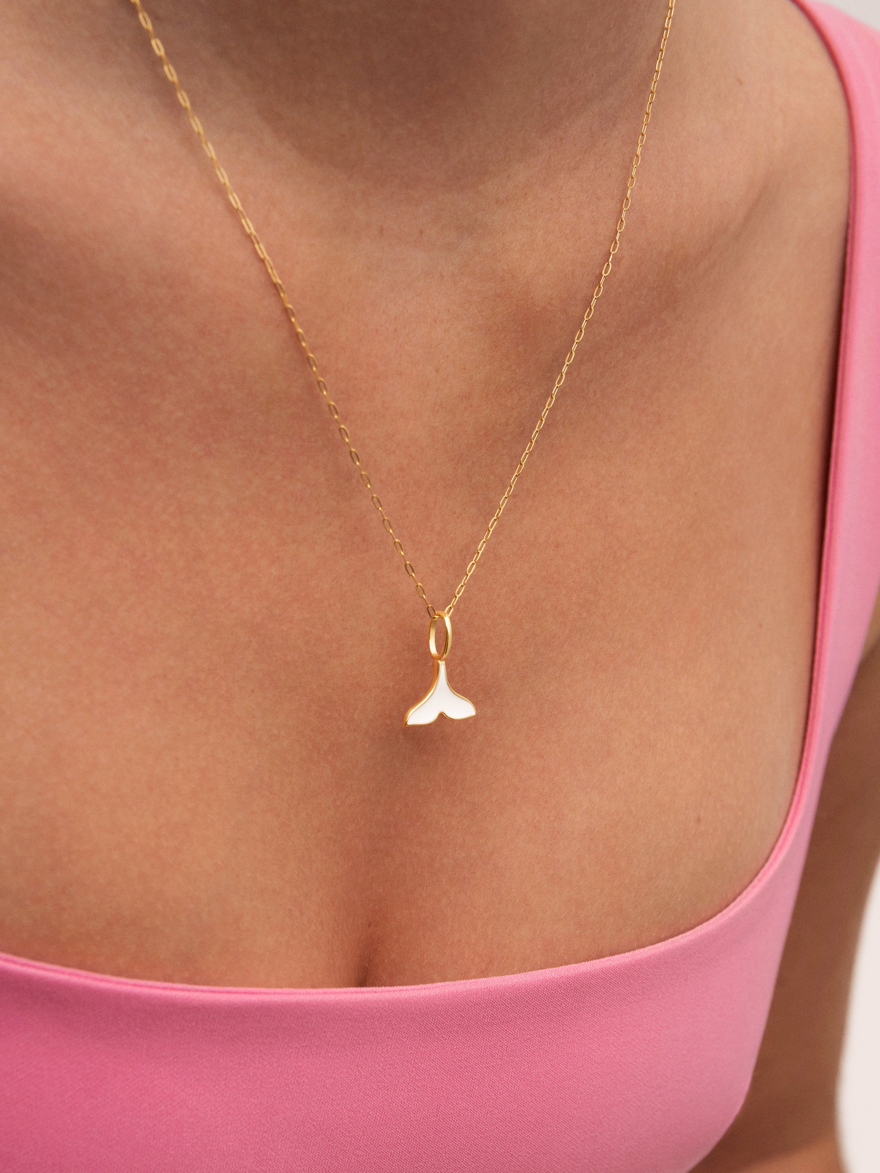 Charm Sirena Madreperla Placcato Oro