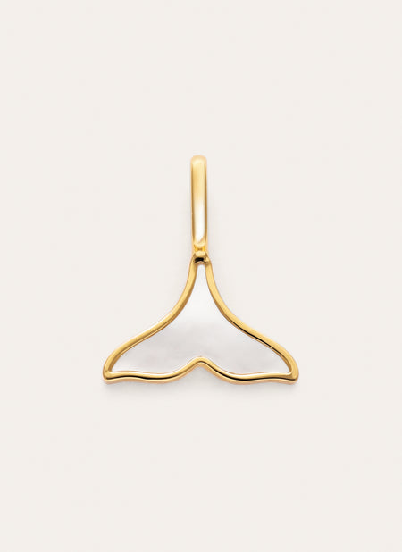 Charm Mermaid Mother of Pearl Gold Plated
