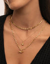 Shells Stainless Steel Gold Necklace