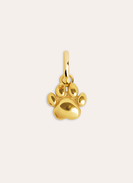 Simple Paw Gold Charm