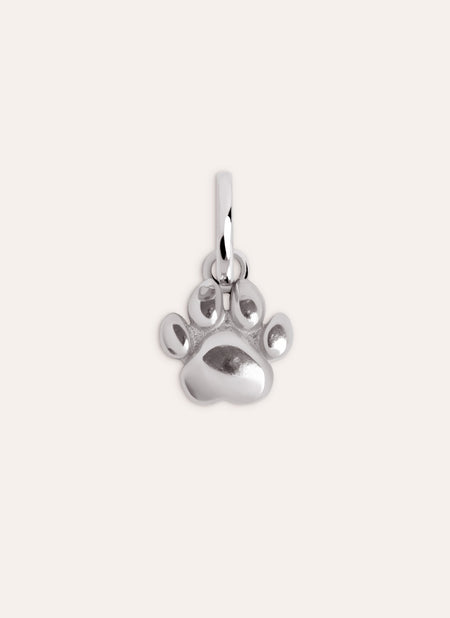 Simple Paw Silver Charm 