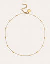 Triple Dots Steel Gold-Plated Necklace
