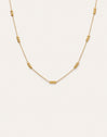 Triple Dots Steel Gold-Plated Necklace