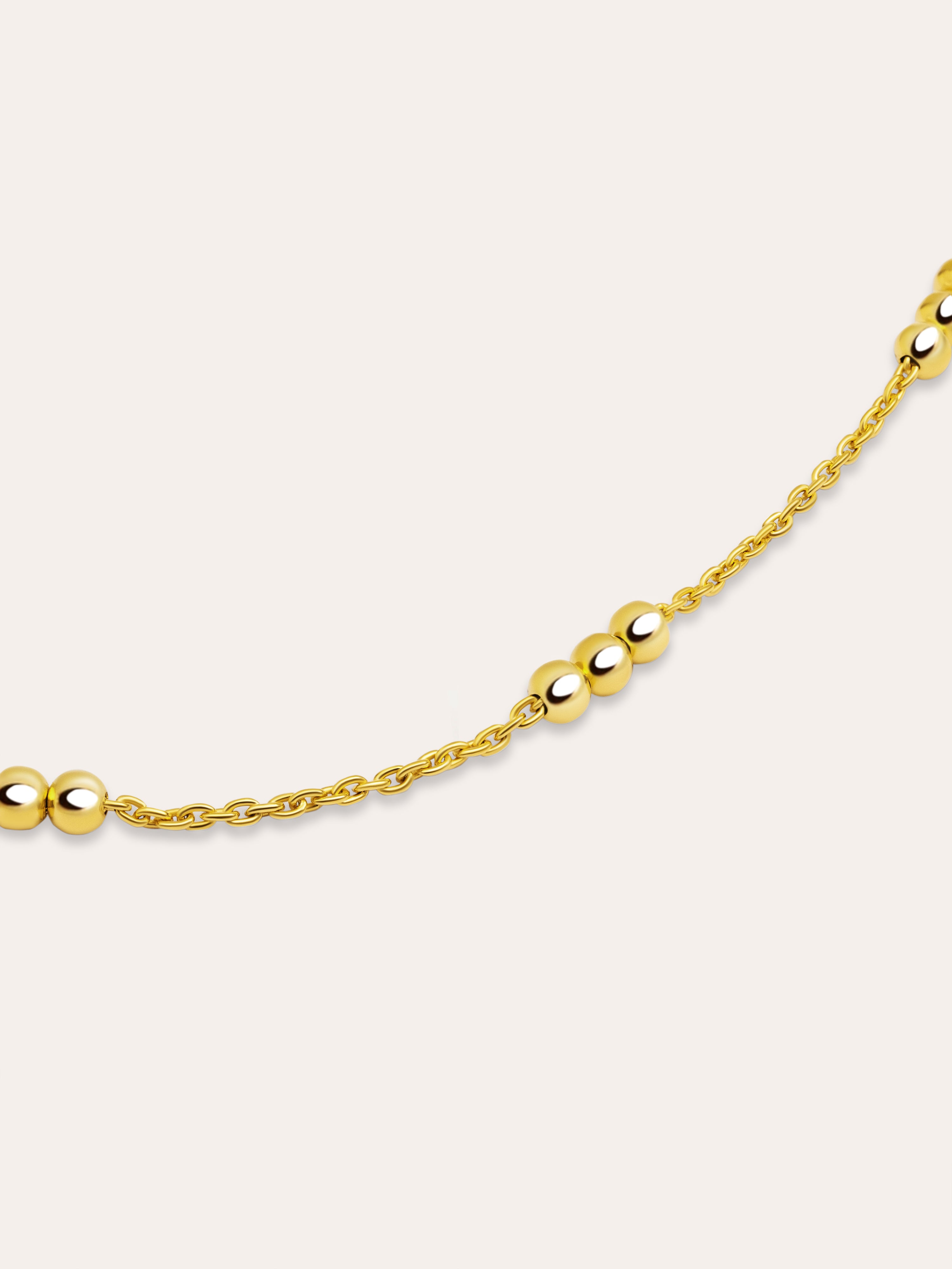 Triple Dots Gold Necklace